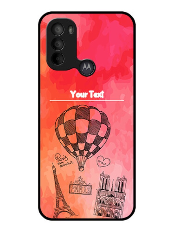 Custom Moto G31 Custom Metal Phone CaseParis Theme Design