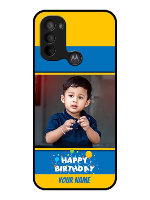 Custom Moto G31 Custom Metal Phone CaseBirthday Wishes Design