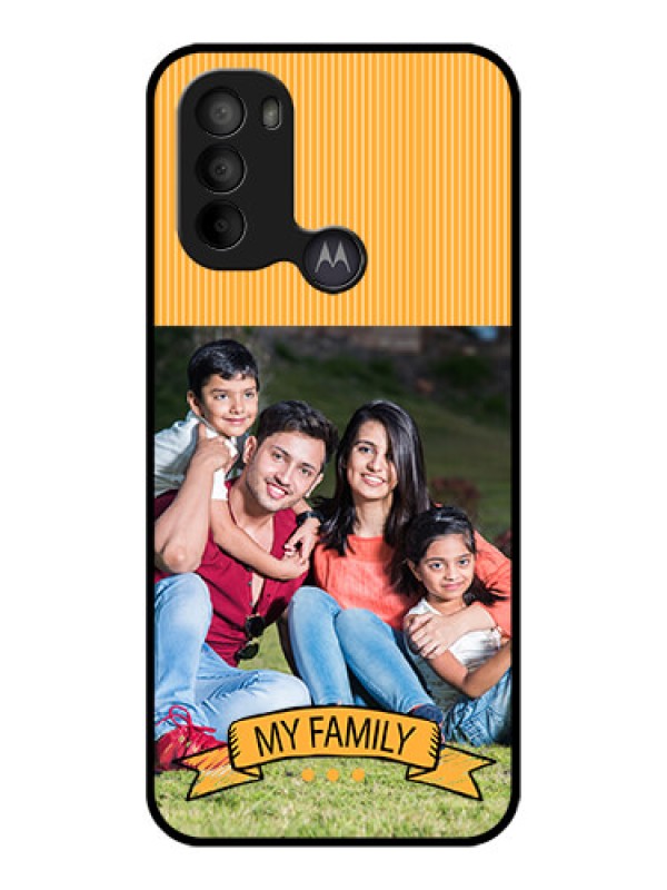 Custom Moto G31 Custom Metal Phone CaseMy Family Design