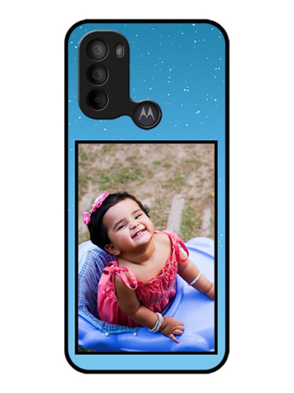 Custom Moto G31 Custom Metal Phone CaseWave Pattern Colorful Design