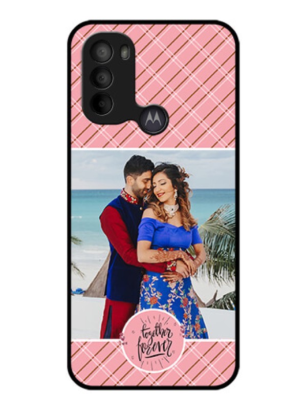 Custom Moto G31 Custom Metal Phone CaseTogether Forever Design