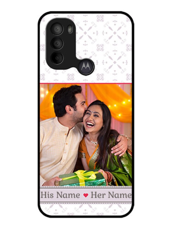 Custom Moto G31 Custom Metal Phone CaseWith Photo And Ethnic Design