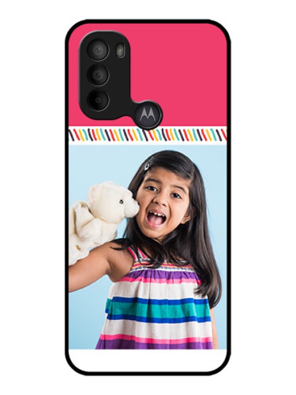 Custom Moto G31 Custom Metal Phone CaseLine Art Design