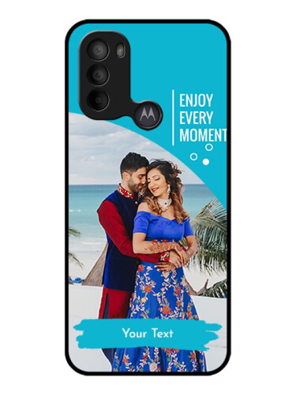 Custom Moto G31 Custom Metal Phone CaseHappy Moment Design