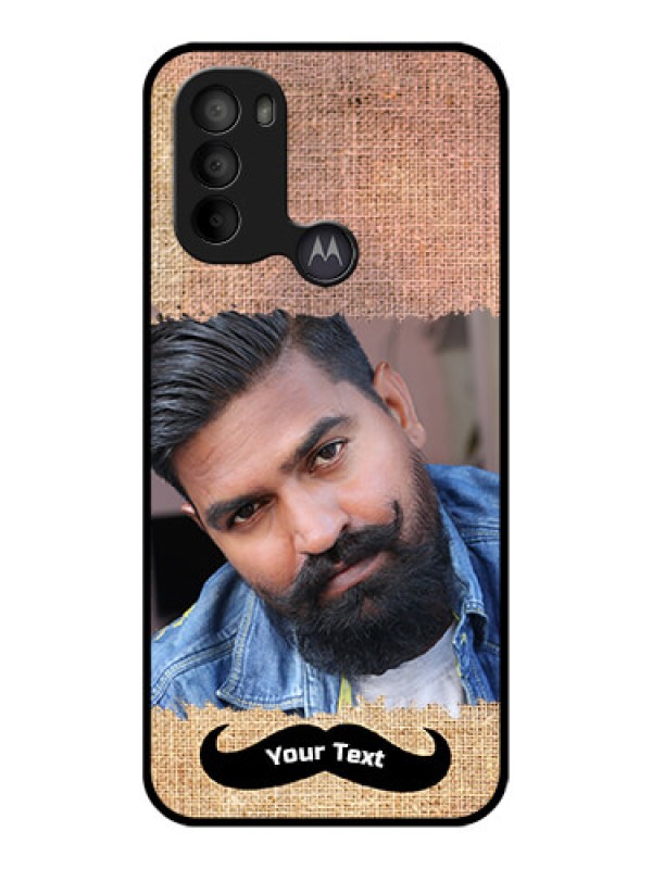 Custom Moto G31 Custom Metal Phone CaseWith Texture Design