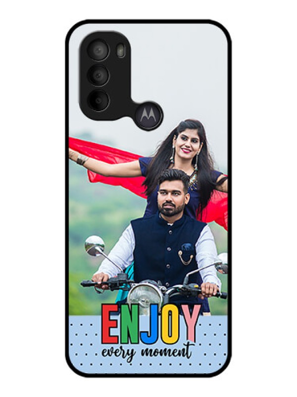 Custom Moto G31 Custom Metal Phone CaseEnjoy Every Moment Design