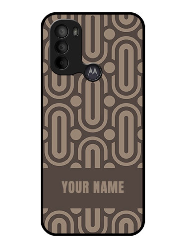 Custom Moto G31 Custom Metal Phone CaseCaptivating Zero Pattern Design