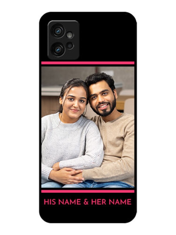 Custom Moto G32 Custom Metal Phone CaseWith Add Text Design