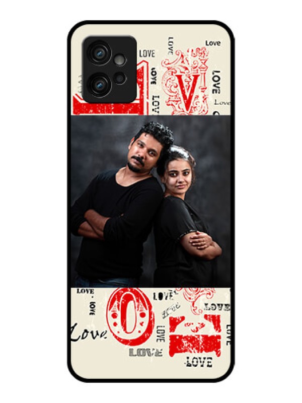 Custom Moto G32 Custom Metal Phone CaseTrendy Love Design Case