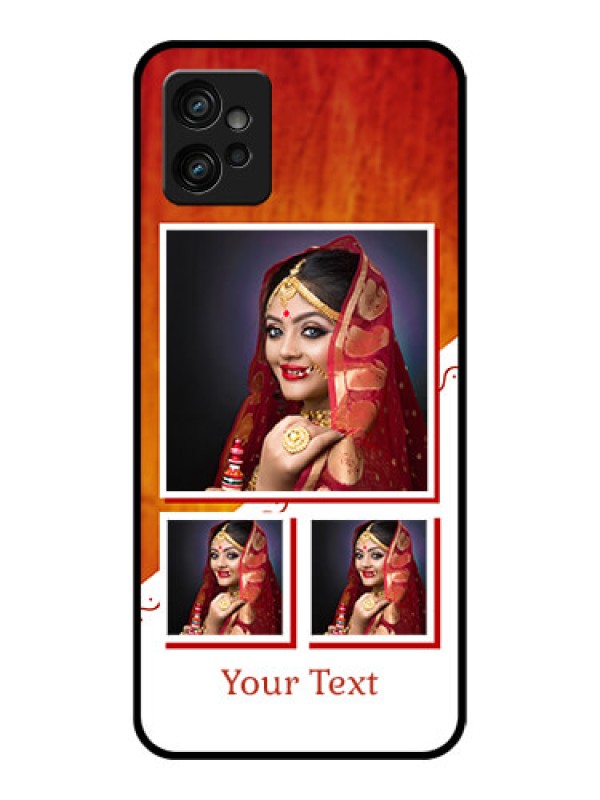 Custom Moto G32 Custom Metal Phone CaseWedding Memories Design