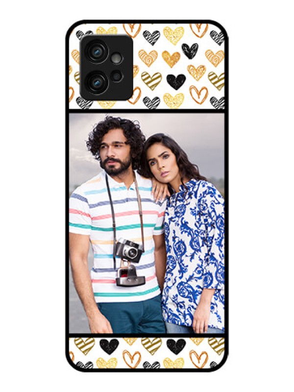 Custom Moto G32 Custom Metal Phone CaseLove Symbol Design