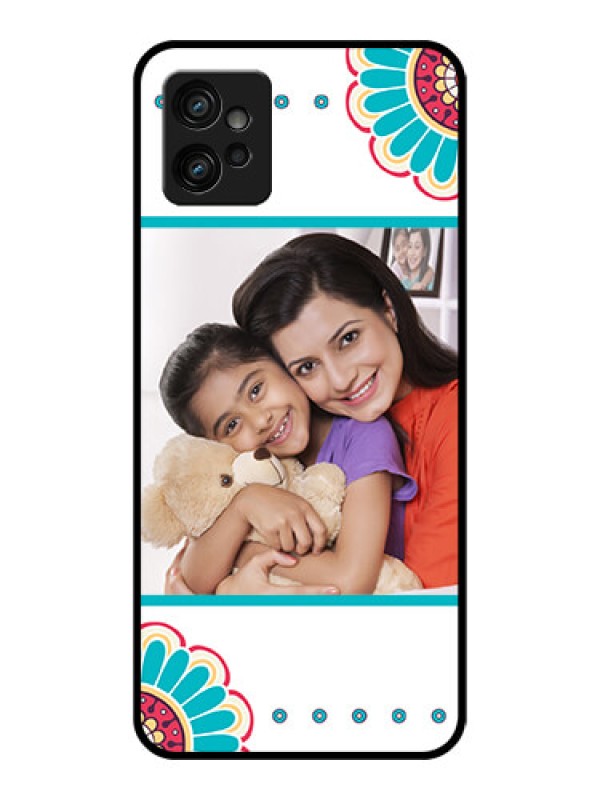 Custom Moto G32 Custom Metal Phone CaseFlower Design