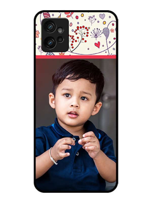 Custom Moto G32 Custom Metal Phone CasePremium Floral Design