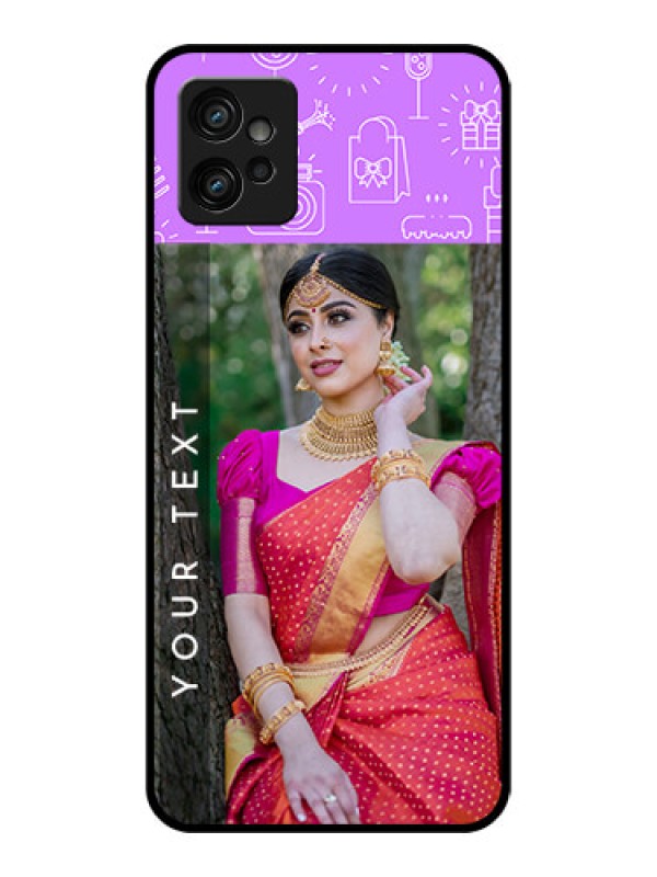 Custom Moto G32 Custom Metal Phone CaseBirthday Icons Design