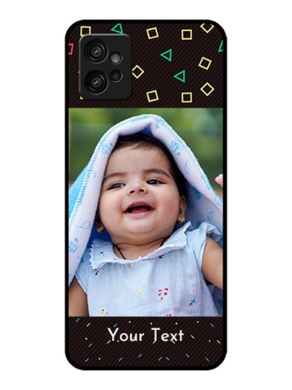 Custom Moto G32 Custom Metal Phone CaseWith Confetti Birthday Design