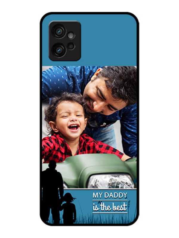 Custom Moto G32 Custom Metal Phone CaseBest Dad Design