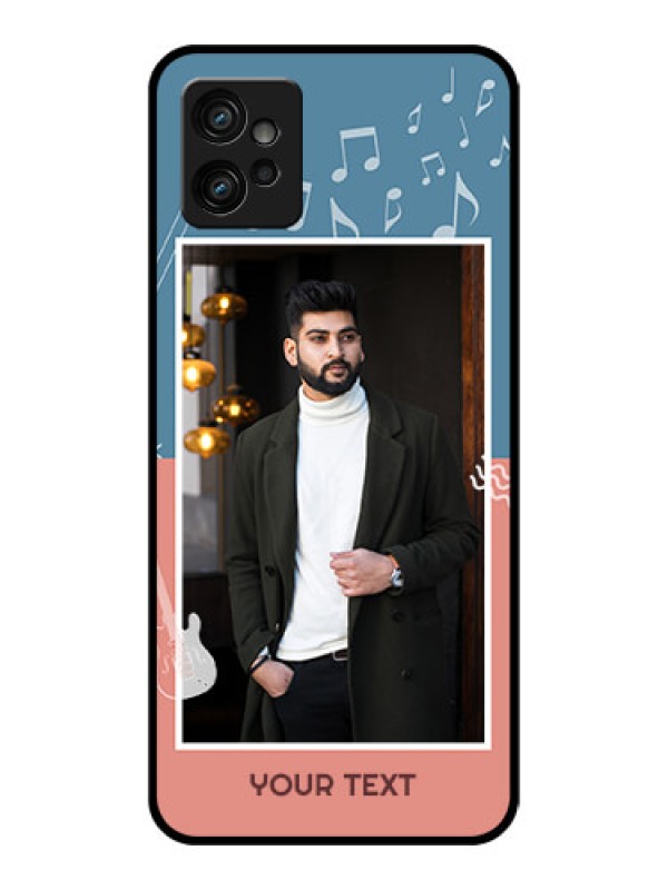 Custom Moto G32 Custom Metal Phone CaseWith Color Musical Note Design