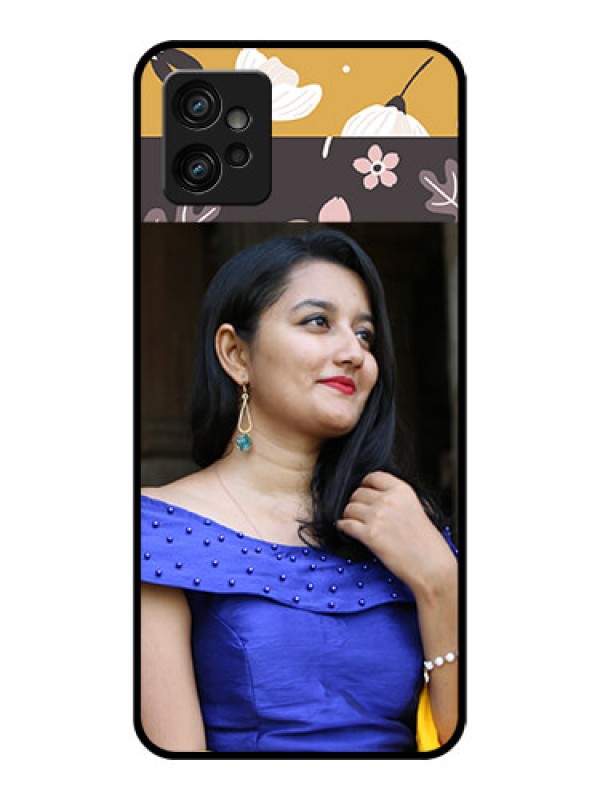 Custom Moto G32 Custom Metal Phone CaseStylish Floral Design