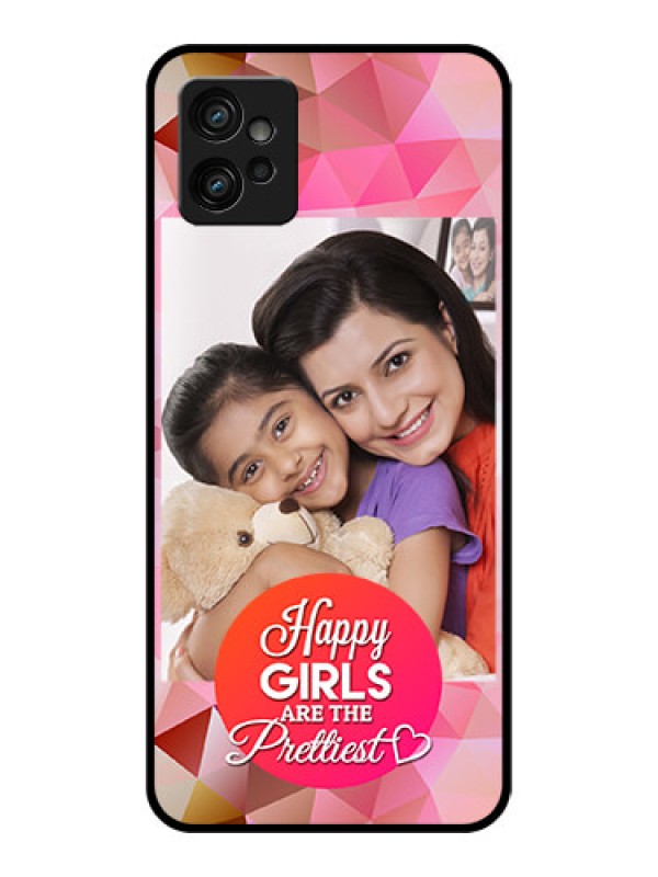 Custom Moto G32 Custom Metal Phone CaseAbstract Triangle Design