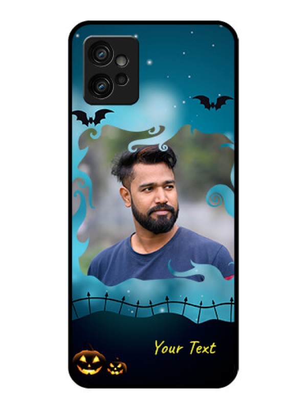 Custom Moto G32 Custom Metal Phone CaseHalloween Frame Design
