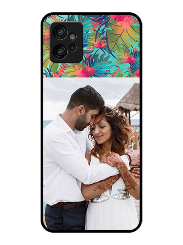 Custom Moto G32 Custom Metal Phone CaseWatercolor Floral Design