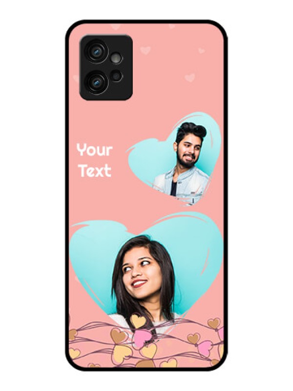 Custom Moto G32 Custom Metal Phone CaseLove Doodle Design