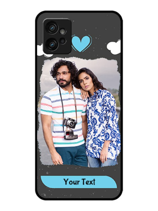 Custom Moto G32 Custom Metal Phone CaseSplashes With Love Doodles Design