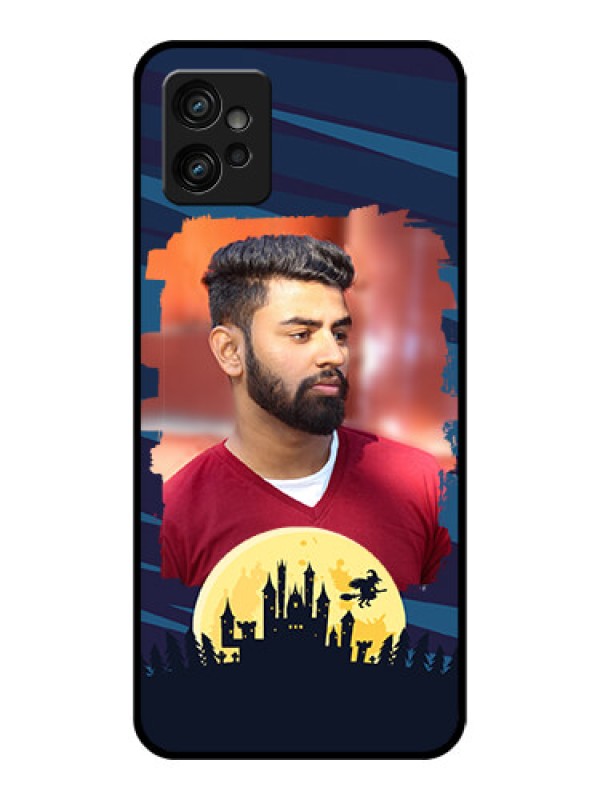 Custom Moto G32 Custom Metal Phone CaseHalloween Witch Design