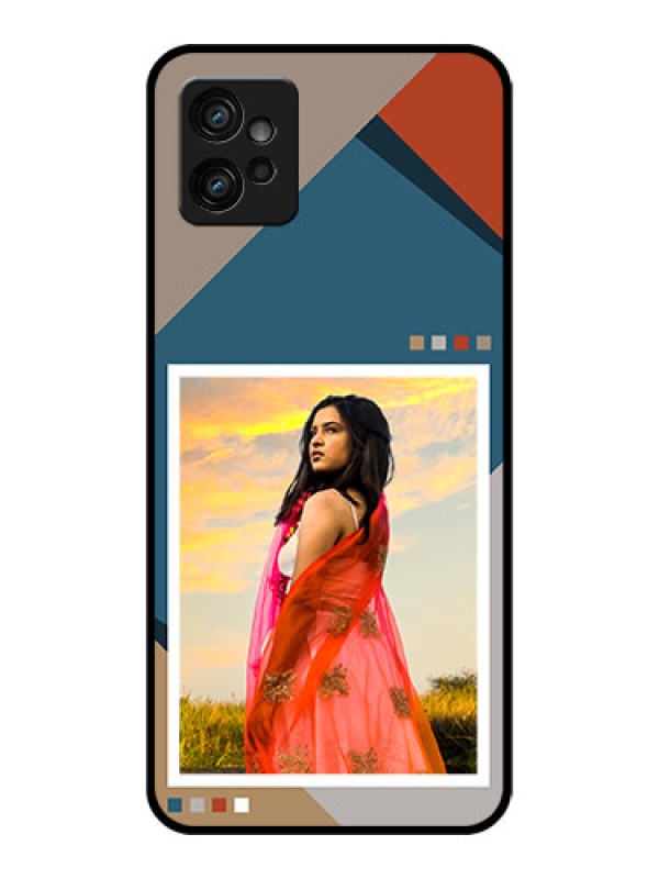 Custom Moto G32 Custom Metal Phone CaseRetro Color Pallet Design