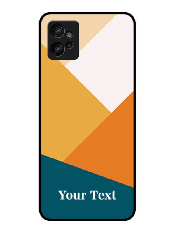 Custom Moto G32 Custom Metal Phone CaseStacked Multi - Colour Design