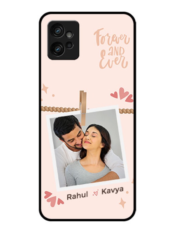 Custom Moto G32 Custom Metal Phone CaseForever And Ever Love Design