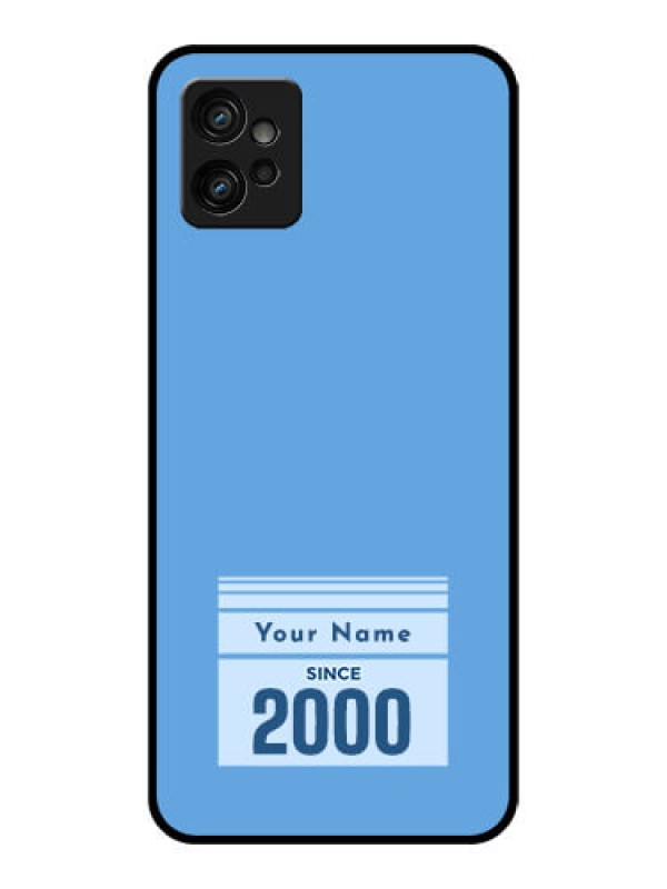 Custom Moto G32 Custom Metal Phone CaseCustom Year Of Birth Design