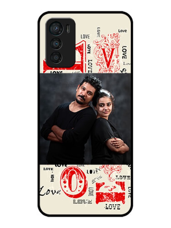 Custom Moto G42 Custom Metal Phone CaseTrendy Love Design Case