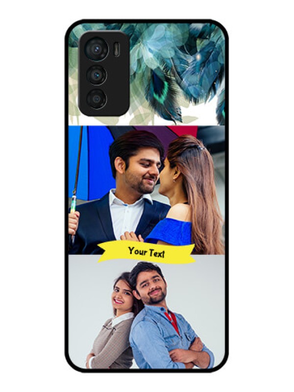 Custom Moto G42 Custom Metal Phone CaseImage With Boho Peacock Feather Design