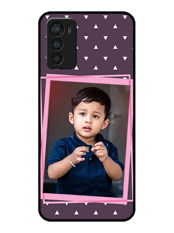 Custom Moto G42 Custom Metal Phone CaseTriangle Pattern Dotted Design