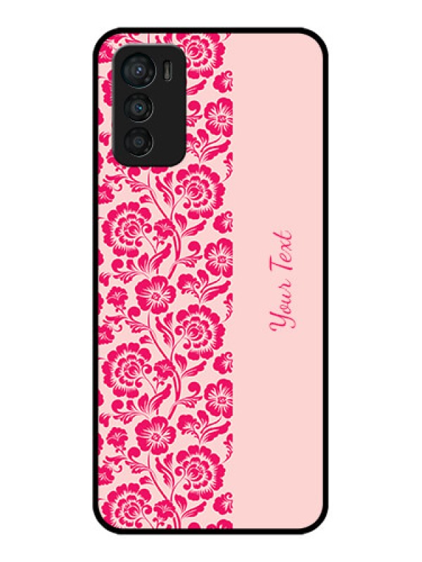 Custom Moto G42 Custom Metal Phone CaseAttractive Floral Pattern Design