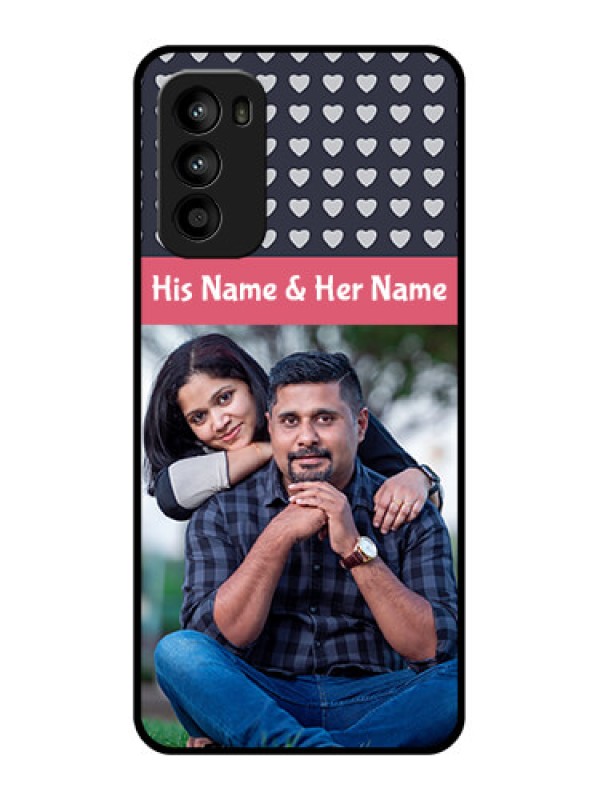 Custom Moto G52 Custom Metal Phone CaseLove Symbols Design