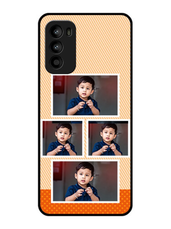 Custom Moto G52 Custom Metal Phone CaseBulk Photos Upload Design