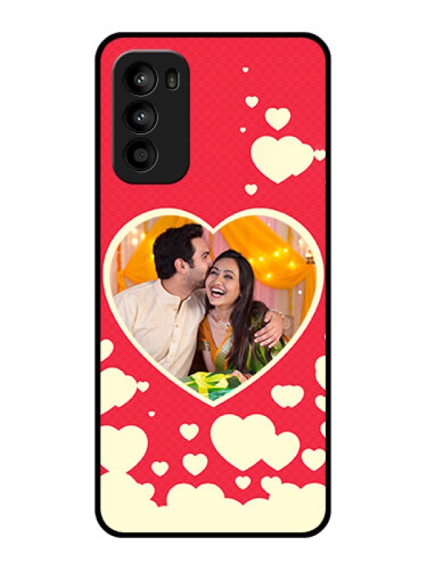 Custom Moto G52 Custom Metal Phone CaseLove Symbols Phone Cover Design