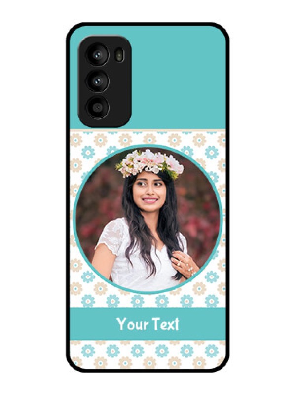 Custom Moto G52 Custom Metal Phone CaseBeautiful Flowers Design