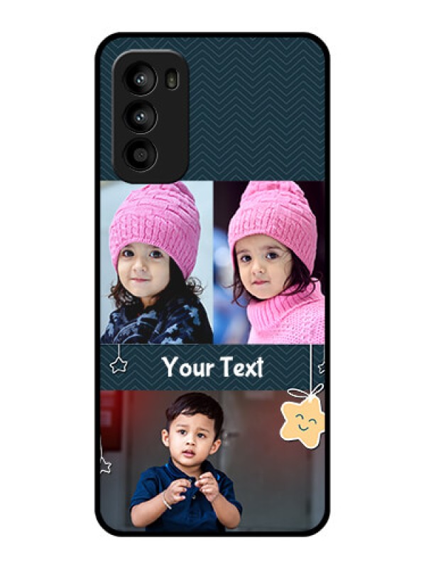 Custom Moto G52 Custom Metal Phone CaseHanging Stars Design