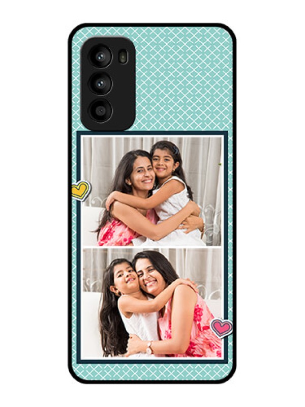 Custom Moto G52 Custom Metal Phone Case2 Image Holder With Pattern Design