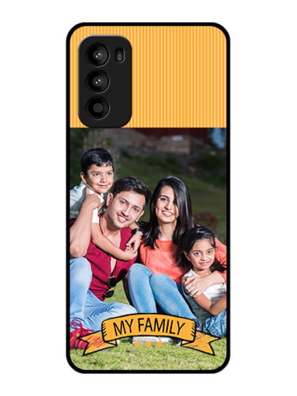 Custom Moto G52 Custom Metal Phone CaseMy Family Design
