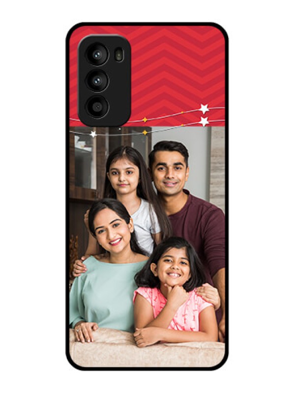 Custom Moto G52 Custom Metal Phone CaseHappy Family Design