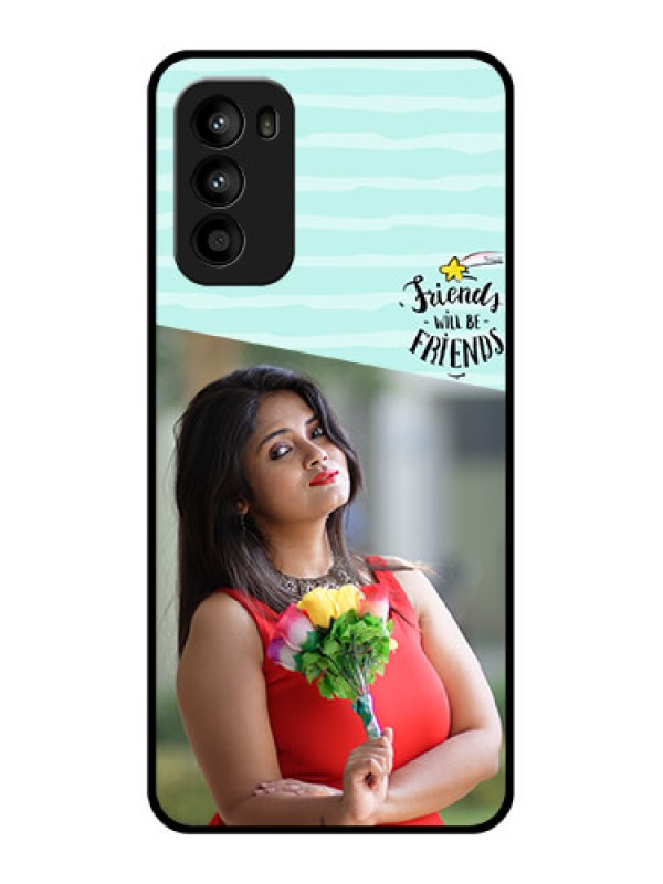 Custom Moto G52 Custom Metal Phone CaseFriends Picture Icon Design