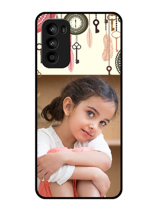 Custom Moto G52 Custom Metal Phone CaseBoho Style Design