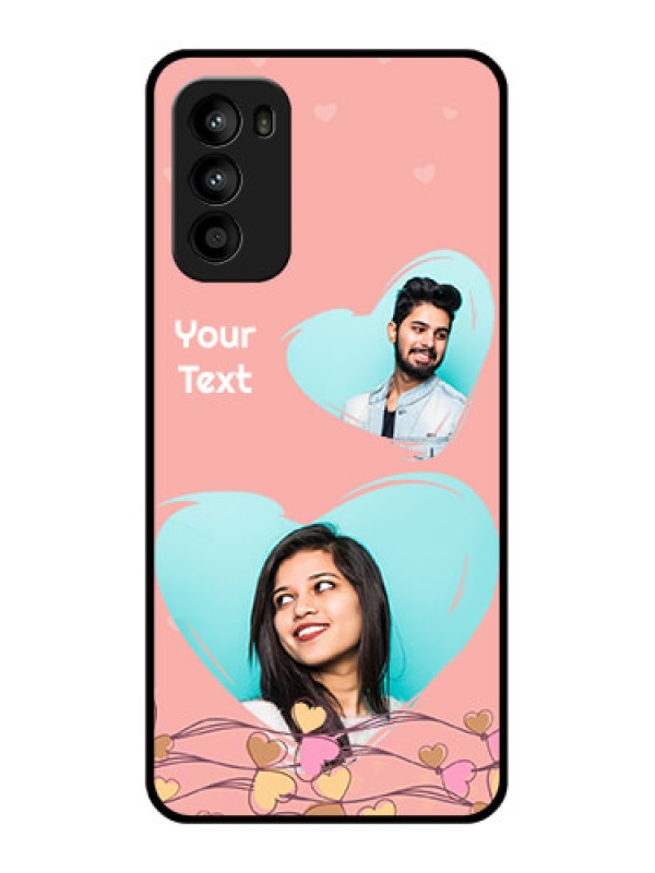 Custom Moto G52 Custom Metal Phone CaseLove Doodle Design