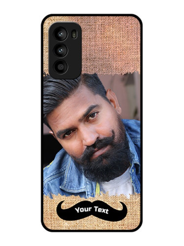 Custom Moto G52 Custom Metal Phone CaseWith Texture Design