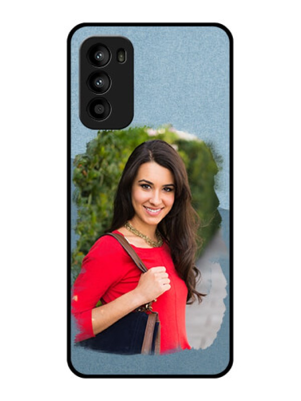 Custom Moto G52 Custom Metal Phone CaseGrunge Line Art Design