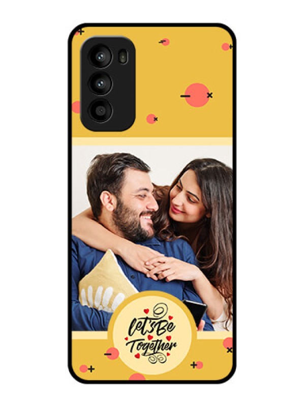 Custom Moto G52 Custom Metal Phone CaseLets Be Together Design